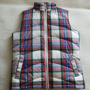 Land's End Plaid Vest